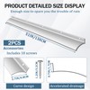 51 Inch Anodized Aluminum Door Drip Cap, 3 Pcs Rain