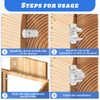 10 Pairs False Drawer Front Clips False Cabinet Front Clips