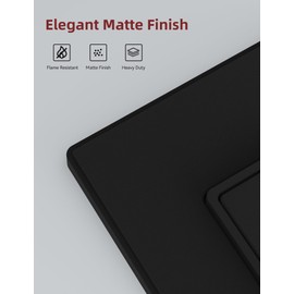 Aida Matte Black Double Light Switch, Black 3 Way Light Switch Decorative Square Light Switch, 15Amp, 120/277 Volt, Rocker Paddle, Self-Grounding, Screwless Wall Plate, UL Listed (10 Pack)
