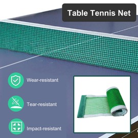 Table Tennis Net, 2 Pieces Table Tennis Net, Portable Table Tennis Net, Table Tennis Replacement Net, Portable Ping Pong Net, 180 cm Long Table Tennis Net for Any Table, Multifunctional Table Tennis