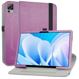 MAMA MOUTH Compatible With DOOGEE T40/T30 Pro/Ultra/T30s 11 Inch Tablet Rotation Case, 360 Degree Rotating With Cute Pattern Sleeve Cover, Purple