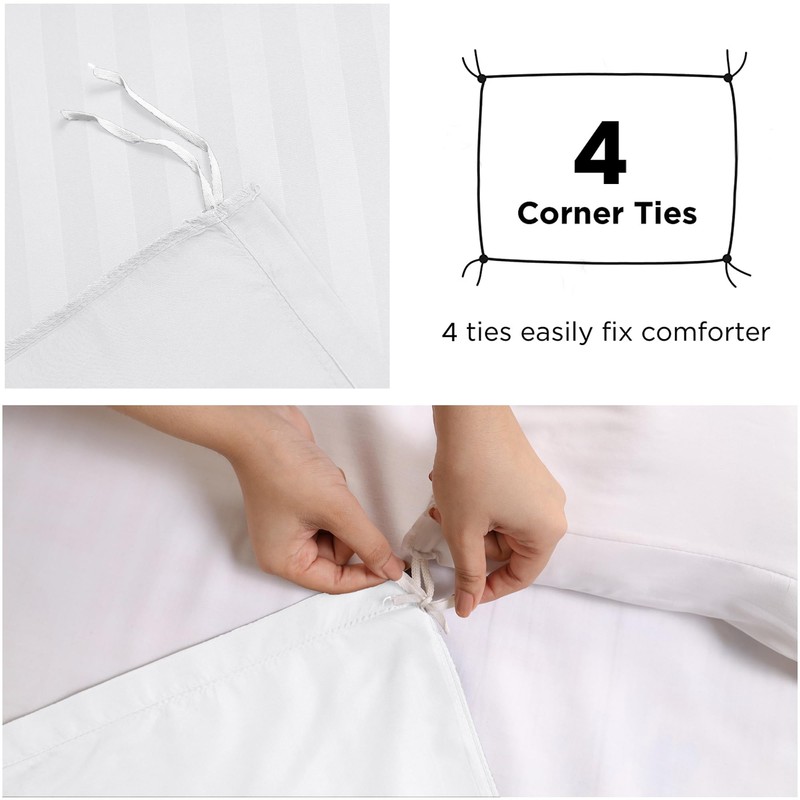 Imperial Rooms Duvet Cover Sets – Stripes Satin Quilt Cover
