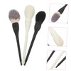 Beavorty Makeup Brush Set 3pcs Wool Rattan Makeup Brushes Perfect