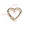 Pastlla 10pcs Heart Shape Key Ring Snap Hook Clip Key