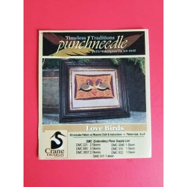 Timeless Traditions ~ PUNCH NEEDLE PATTERN ~ Love Birds