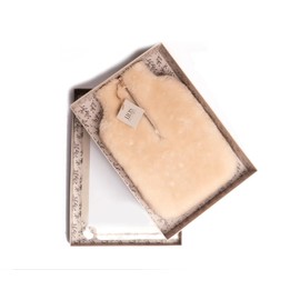HOS Comfort Clara Faux Fur Sheepskin Cover With Hot Water Bottle and Gift Box Included Cream