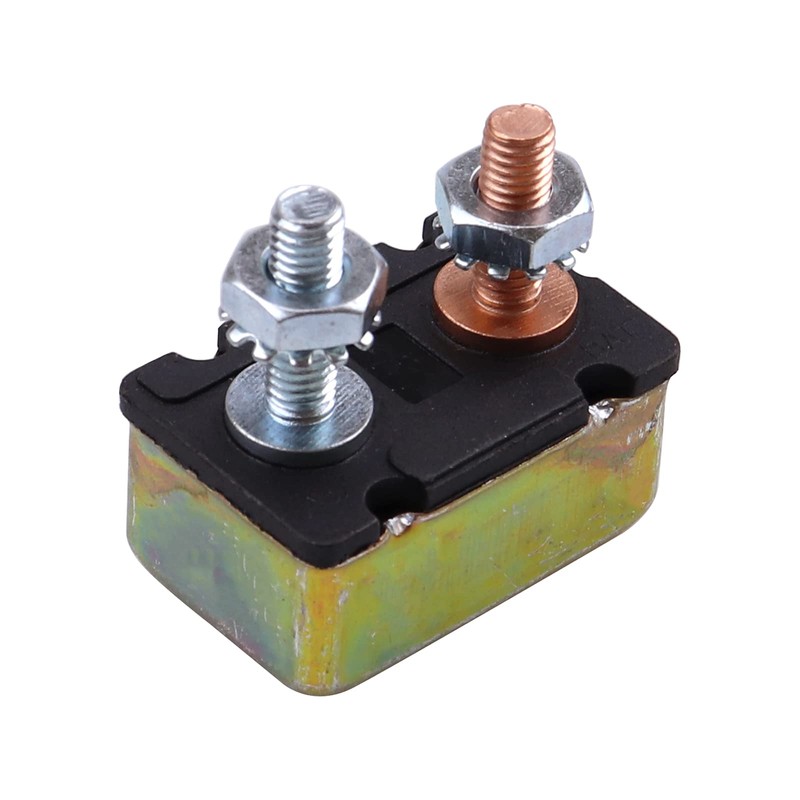Bumbesti 12V Universal Automatic Reset Stud Type Circuit Breaker 10A,