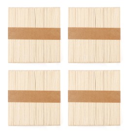 NIEITRK Lollipop Sticks 200pcs 114x10mm Balsa Wooden Sticks for Cake Pops Crafts, Multi-Use PopsicleIce Cream Stick, Jumbo Lolly Craft Stick