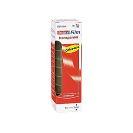 'tesa tesafilm© © Tape Transparent Pack of 10, Band Gráe (L x W) 10 m x 15 mm