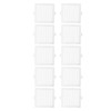 10pcs Disposable Hair Catchers Multipurpose Efficient Quadrate Waterproof Strong Adhesive