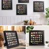 Enamel Pin Display Frame, 11x11 Shadow Box for Wall and
