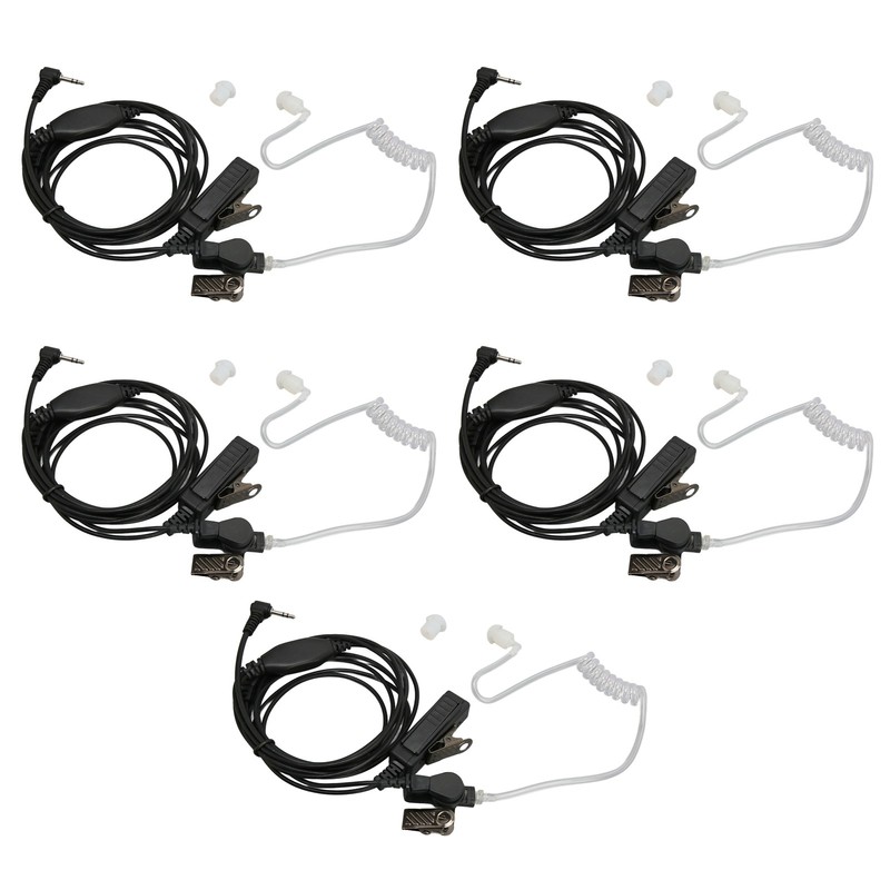 2.5mm Acoustic Tube Earpiece Single Pin PTT Button Walkie Talkie