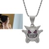 Pendant Necklace Alloy Funny Devil 60cm Stainless Steel Chain Exquisite