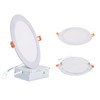 JJiuzming 8 Inch LED Recessed Light,18W 6000k Daylight,No Dimmable,1Pack Ultra