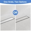 12-Inch Linear Shower Drain with Tile Insert Grate, SUS 304