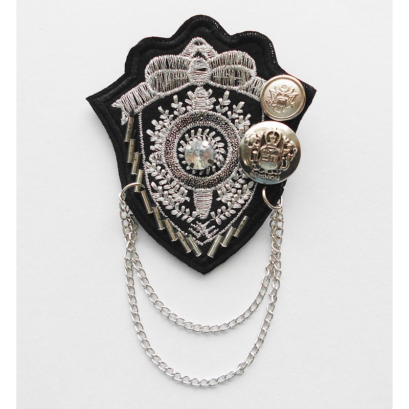Vircina V472 Emblem Brooch, Patch Brooch, For Accenting Small Items