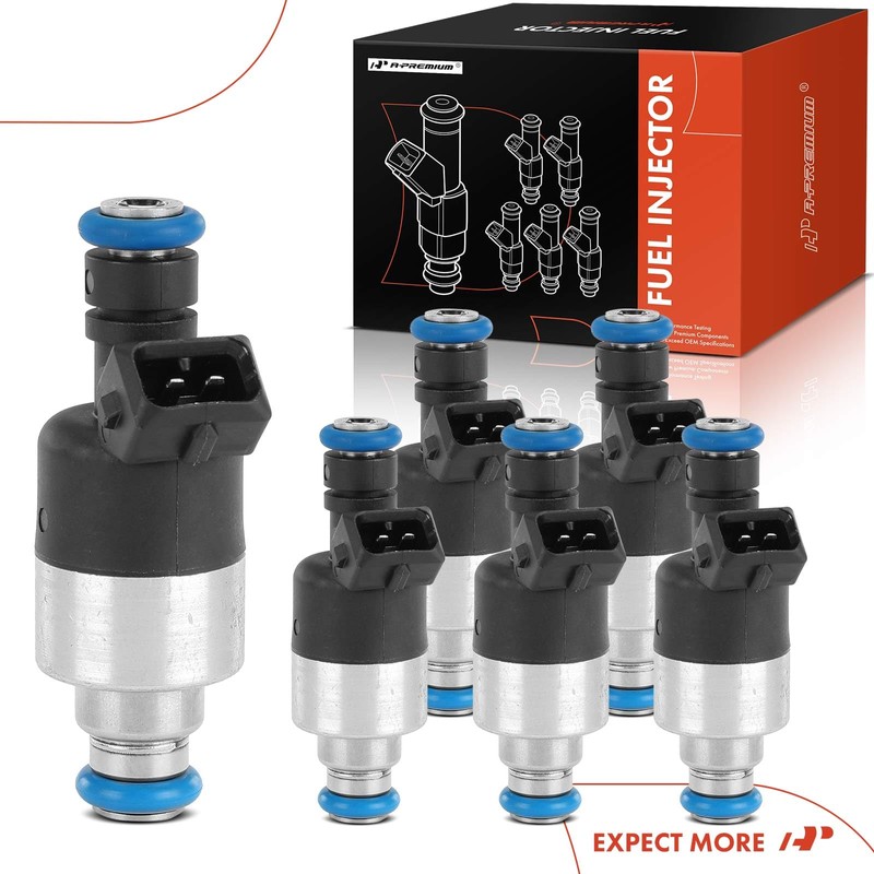 A-Premium 3 Holes Set of 6 Fuel Injectors Compatible with
