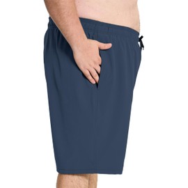 Arcweg Mens Plus Size Swim Shorts Men Swimming Trunks Big and Tall Quick Dry Swimming Shorts XXL-6XL Navy Blue 5XL