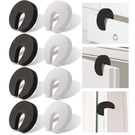 8 Pcs Multifunctional Door Slam Stopper, Stylish Door Pinch Guard, Door Finger Pinch Guard That Prevent Finger Injuries, Slamming Doors, and Keep Children or Pets from Getting Locked in Rooms