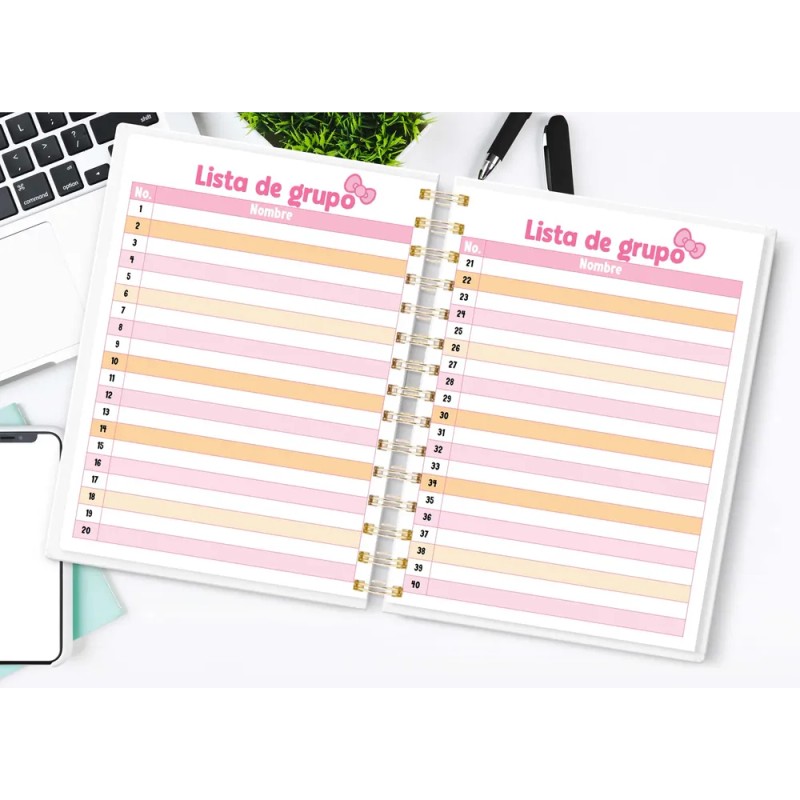 Agenda Escolar Para Maestra / Docente Kitty