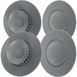 4 tapones de desagüe universales de silicona, para fregadero de cocina, ducha, desagüe de suelo, antiobstrucción, olor