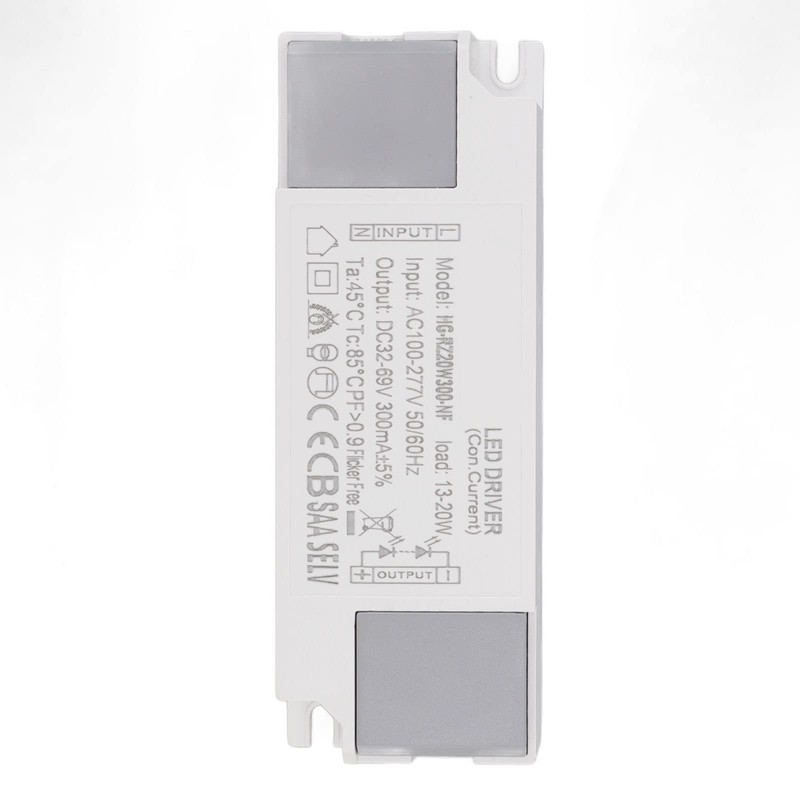 LED Power Supply Driver 13-20W 300mA AC 100‑277V to DC