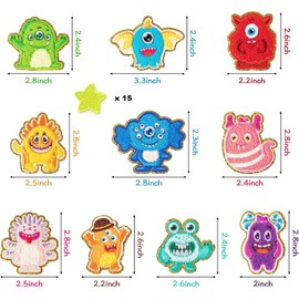 Iron-On Patches, Appliqué Iron-On Patches, Iron-On Patches for DIY, Applique for Iron-On Children, Textiles Iron-On Patches for DIY Clothing