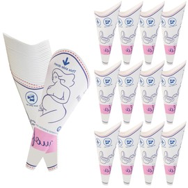guofa Female Urinal, Disposable Urinal for Women Portable Urinal Standing up for Women Waterproof Paper Pee Funnel for Festival, Camping, Car, Hiking Essentials for Women (28PCS)