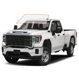 DIY-MotoShield Pro Premium Professional 2mil Precut Ceramic Window Tint Film for 2015-2019 GMC Sierra 2500 Double Cab — (Front Windshield 75%)