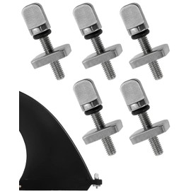 KGDUYC Pack of 5 Surfboard Fins Screws, Fins Screws, Surfboard Accessories Screws, Stainless Steel Durable Board Replacement Kit for Longboard Paddles