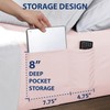Cathay Home Queen Double-Sided Organizer Pocket Fitted Smart Sheet -