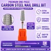 FATUXZ Nail Drill bits, 3/32" Shank Tungsten Carbide Drill Bits,