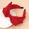 HFZRZFH Red Big Bow Headband for Women - Stylish Knotted