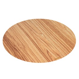 Restaurantware Cater Tek 13.8 Inch Charcuterie Boards 100 Faux Wood Cheese Boards - Round Stackable Paper Cardboard Charcuterie Boards Disposable For Serving At Catered Events