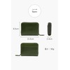 LS LASIEM Men's Wallet, Mini Wallet, Small, Compact, Chabby, green