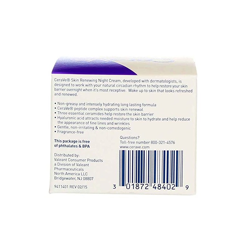 Cerave Crema Noche Renovada Onzas
