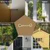 TERF® 75mm Heavy Duty Polished Brass Cabin Door Hook and