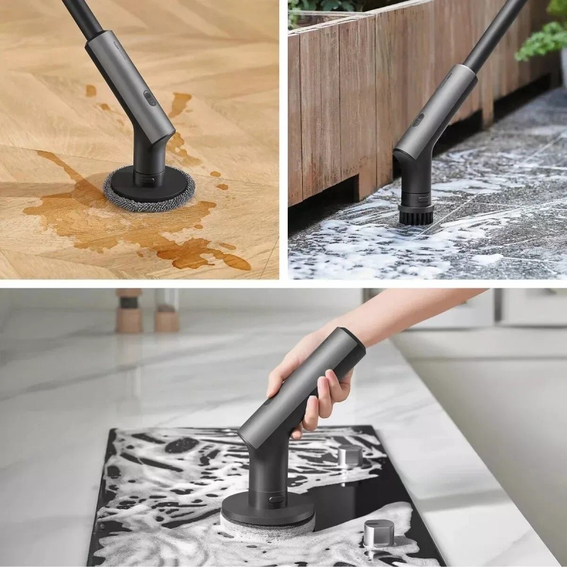 Hoto Electric Cordless Spin Scrubber 51" Extendable Handle IPX7 Waterproof