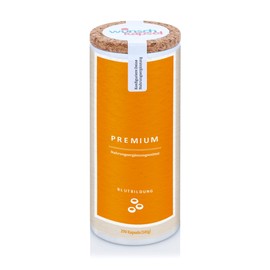 Wunschkapsel BLUTBILDUNG Premium Ergänzung | unterstützt die Bildung von Hämoglobin und Blut | Eisen (II) mit Vit. C, Oxyjun, PABA, Vitamin D3 und K2 | 290 vegane Kapseln aus deutscher Manufaktur