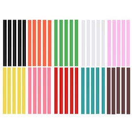 Ewparts 50PCS Hot Glue Sticks for Hot Glue Gun 7mm Glue Gun Sticks Opaque Color Glue Sticks for Glue Gun Colored Mini Hot Melt Glue Sticks Color Mini Glue Sticks Multipurpose for Art & Craft Project