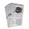 THE DAILY CATCH 50 x GREASEPROOF NEWSPAPER SHEETS 10X16 / 40X25CM