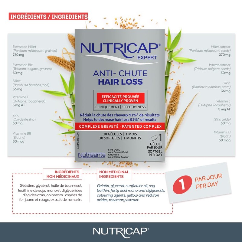 NUTRISANT Nutricap Hair Loss 30 Softgels - Stronger & Longer