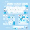 mintcaps Keycaps - 140keys Cute Keyboard Keycap PBT Blue Keycaps