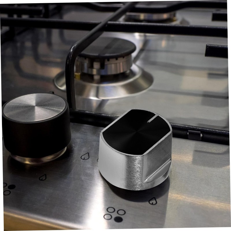 CORHAD Sturdy Metal Gas Stove Control Knobs Replacement 2pcs Oven