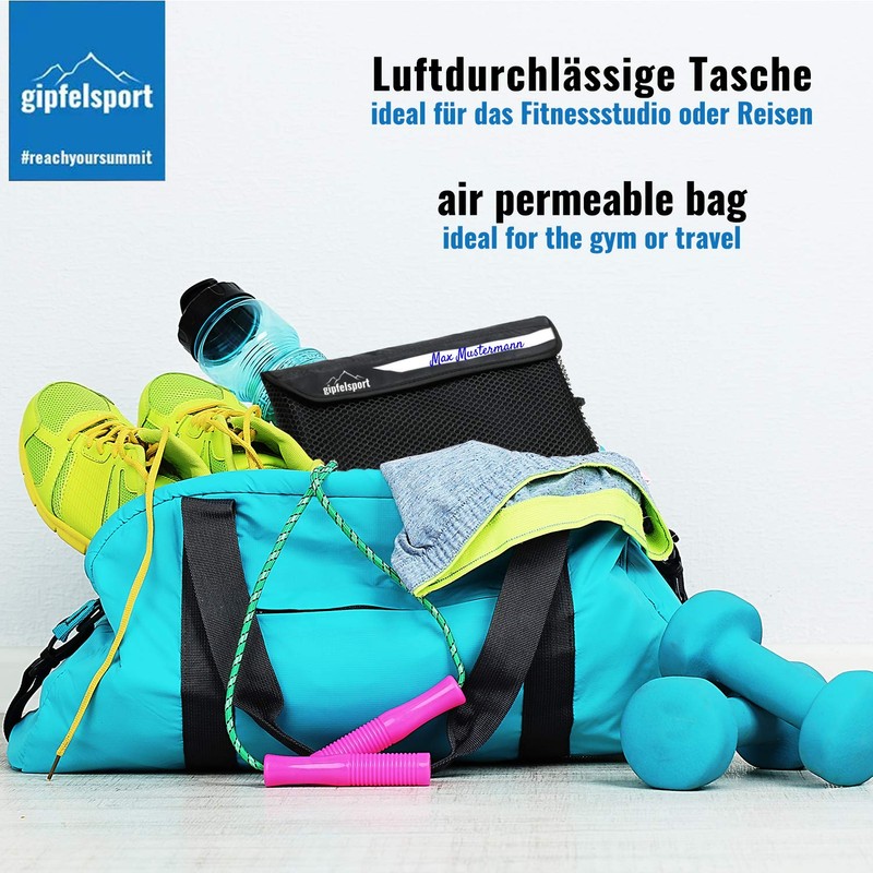 gipfelsport Microfibre Towel Set2 1x S(80x40cm) & 1x XL(180x80cm) Blue