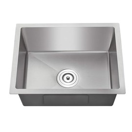 HALOACE 15 Inch Undermount Kitchen Sink 304 Stainless Steel Sink Modern Kitchen Sink Single Bowl Kitchen Sink with Accessories,(Brushed Nickel, 15x15x9 Inch)