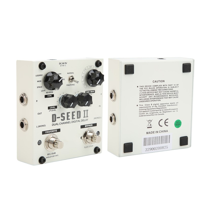 Multi Pedal Effect 2 Channel Digital Delay Stereo Looper 8