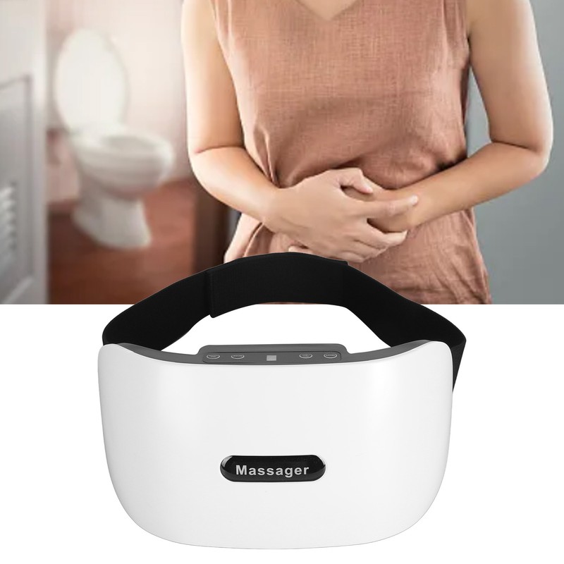 Needle Stone Heated Abdominal Massager Belt 10 Modes 3 Strengths