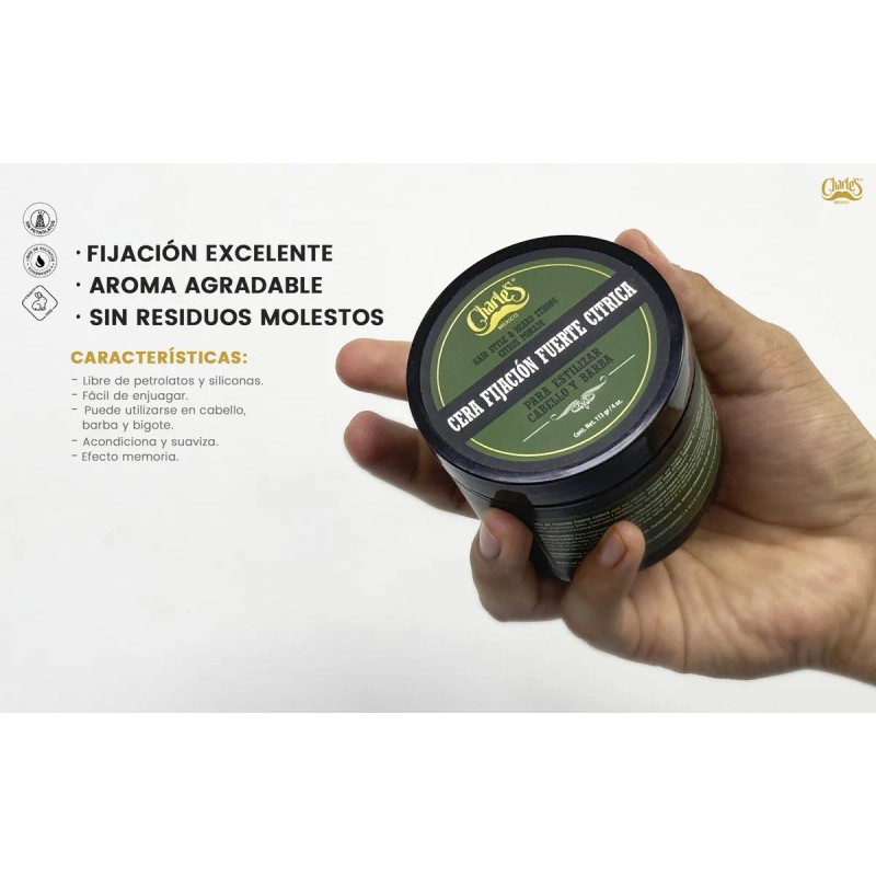 Cera Para Cabello Cítrica Charle's 113g