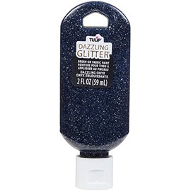 TULIP Soft Paint Peggable 40198 Sfpt Opstk 2Oz Dazzling Onyx, As Detailed